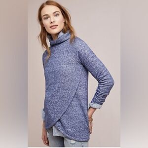 Anthropologie SOL Angeles Funnel Neck Pullover Sweater - Women's M